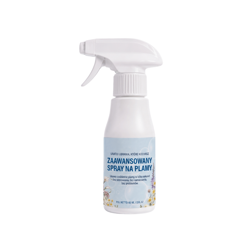 Zaawansowany niejonowy spray emulgujący do prania w butelce z aplikatorem, skutecznie usuwa plamy.