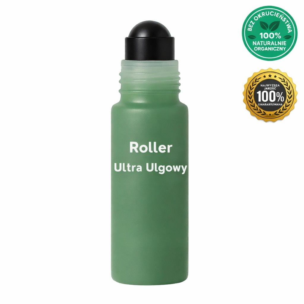 Roller Ultra Ulgowy - naturalna formuła do pielęgnacji skóry w eleganckiej butelce.