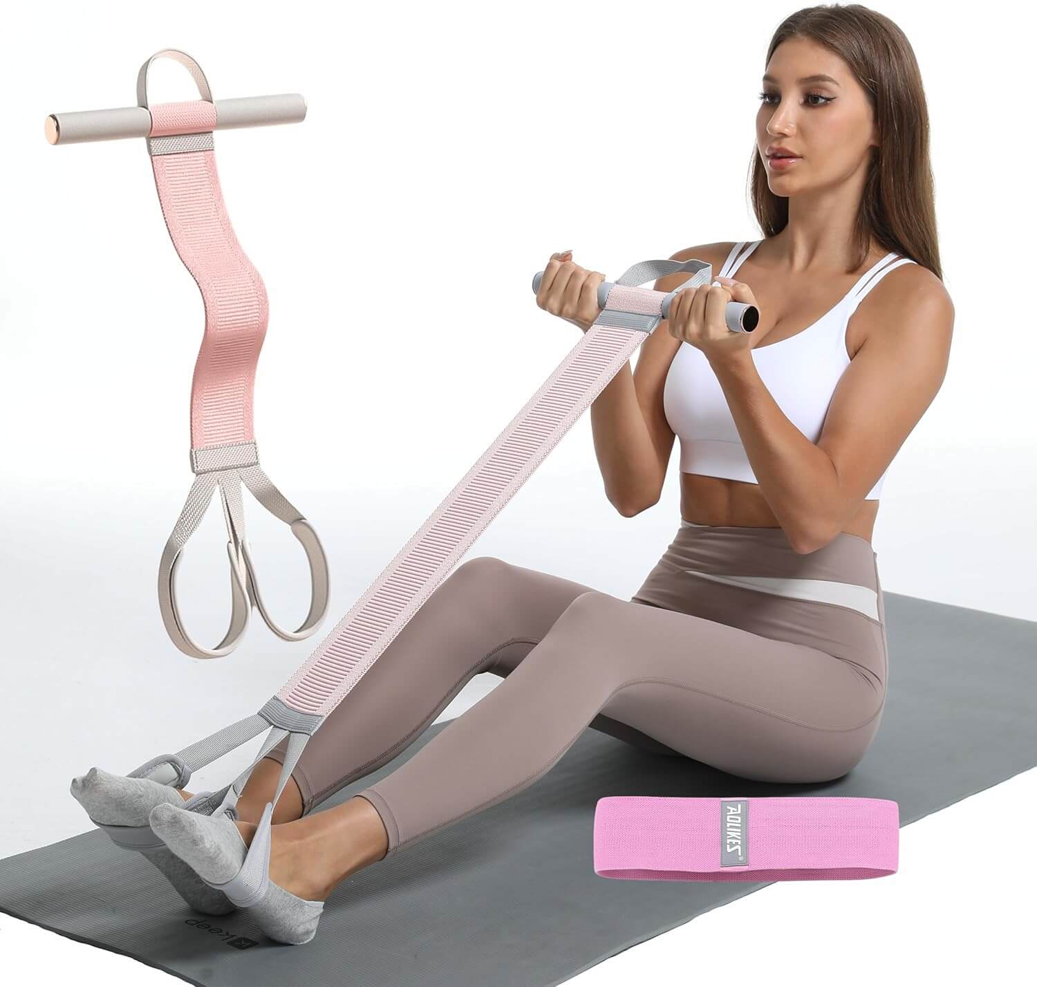 Biala FlowStrap Kit containing resistance exercise straps, ideal for enhancing flexibility and strength during workouts.